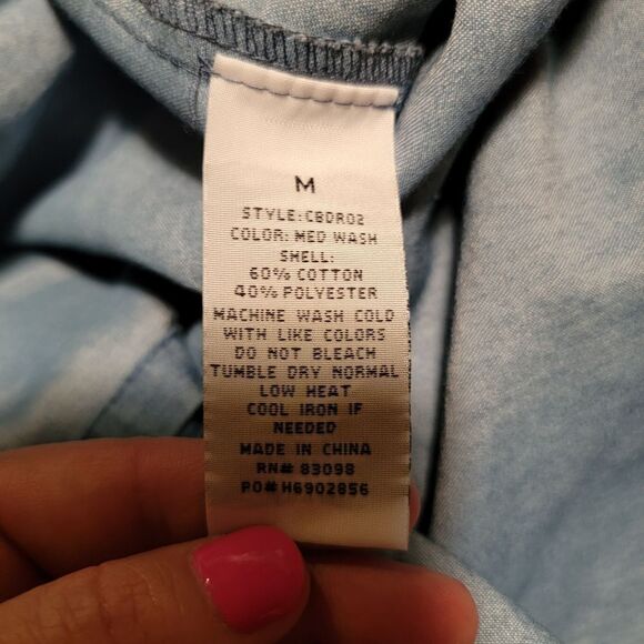 Ci Sono Lightweight Chambray Button Down Dress size medium - Picture 4 of 4